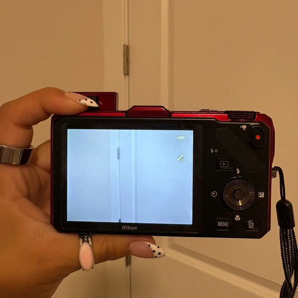 Nikon COOLPIX Red Digital Camera with 18x Zoom